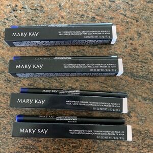 Lot Of 4 Mary Kay Waterproof Eyeliners Blue # 205911 Crayon New In Box‎